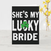Shes My Lucky Bride Shamrock Card Karte (Gelbe Blume)