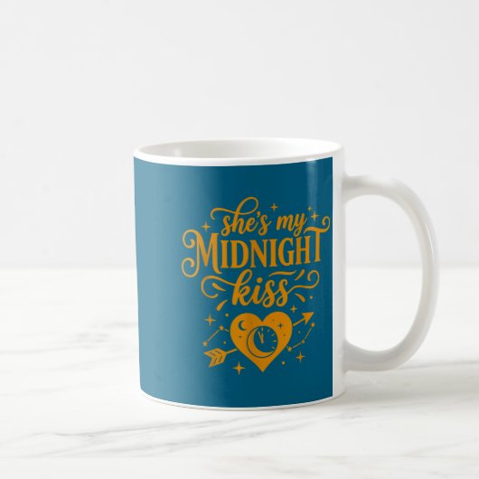 She's My Midnight Kiss Happy New Year Matching Cou Kaffeetasse (Rechts)