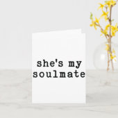 She's My Soulmate I Don't Know Him Funny Matching  Karte (Gelbe Blume)