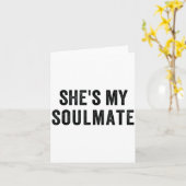She's My Soulmate I Don't Know Him Funny Matching Karte (Gelbe Blume)