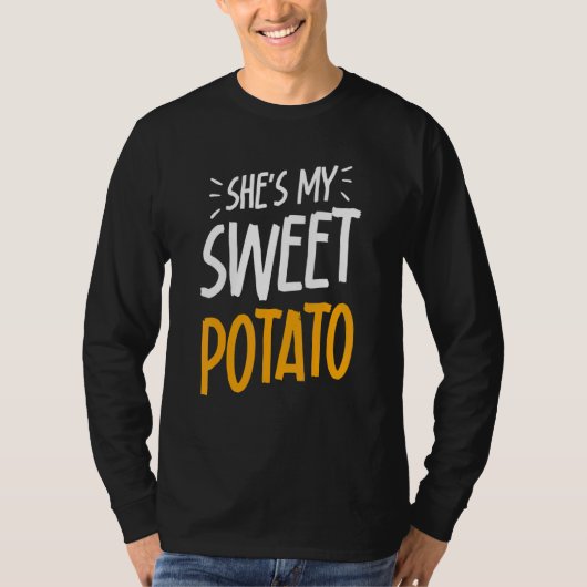 She's My Sweet Potato I YAM Couple's Matching Than T-Shirt (Vorderseite)