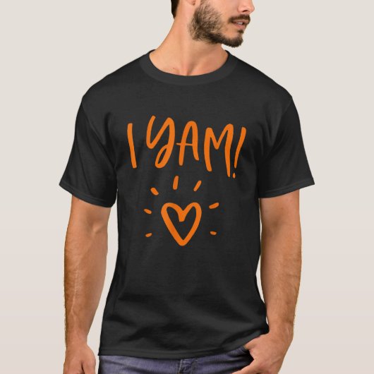 She's My Sweet Potato I Yam Set Couples Thanksgivi T-Shirt (Vorderseite)