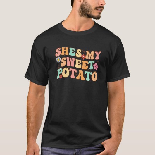 Shes My Sweet Potato I Yam Set Thanksgiving Couple T-Shirt (Vorderseite)