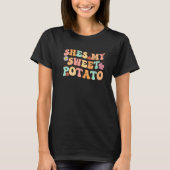 Shes My Sweet Potato I Yam Set Thanksgiving Couple T-Shirt (Vorderseite)