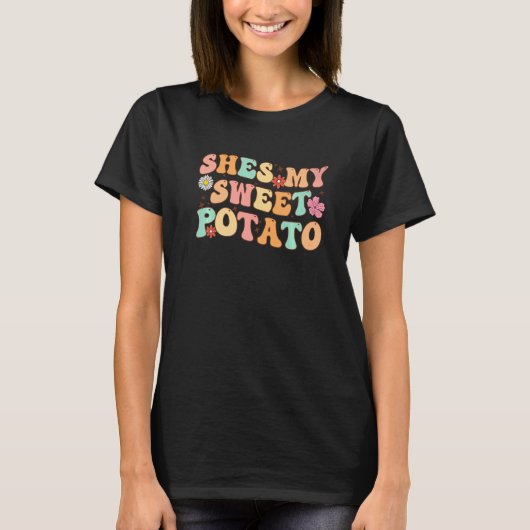 Shes My Sweet Potato I Yam Set Thanksgiving Couple T-Shirt (Vorderseite)