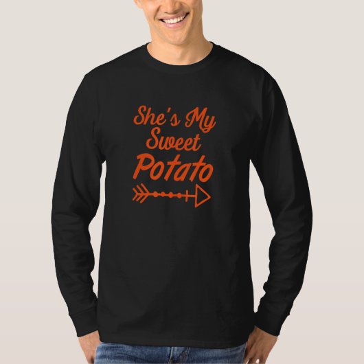 She's my sweet potato I yam Thanksgiving Matching  T-Shirt (Vorderseite)