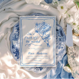 She's Off The Market Bridal Shower Invitation Einladung