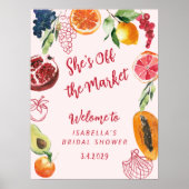 She's Off the market Bridal Shower Welcome Poster (Vorne)