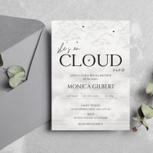 She's on cloud 9 Dreamy Elegant Bridal Shower