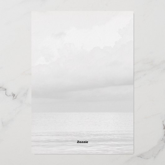 She's on cloud 9 Dreamy Elegant Bridal Shower Folieneinladung (Rückseite)