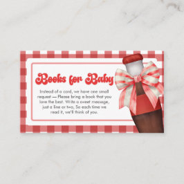 She's Ready to Pop Baby Shower Books for Baby Begleitkarte