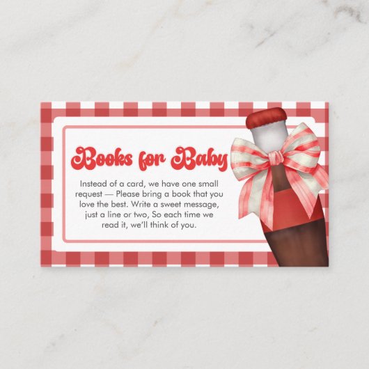 She's Ready to Pop Baby Shower Books for Baby Begleitkarte (Vorderseite)