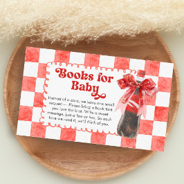 She's Ready to Pop Baby Shower Books for Baby Begleitkarte