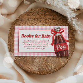 She's Ready to Pop Baby Shower Books for Baby Begleitkarte