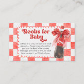 She's Ready to Pop Baby Shower Books for Baby Begleitkarte (Vorderseite)