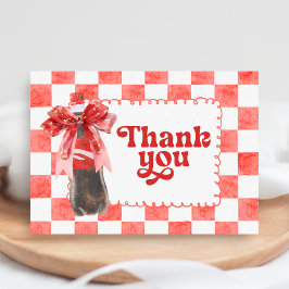 She's Ready to Pop Baby Shower Dankeskarte