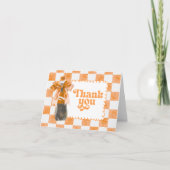 She's Ready to Pop Baby Shower Dankeskarte (Vorderseite)