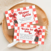 She's Ready to Pop Baby Shower Diaper Raffle Begleitkarte