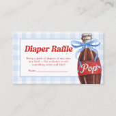 She's Ready to Pop Baby Shower Diaper Raffle Begleitkarte (Vorderseite)