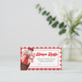 She's Ready to Pop Baby Shower Diaper Raffle Begleitkarte (Stehend Vorderseite)