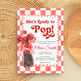 She's Ready to Pop Baby Shower Einladung