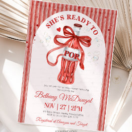 She's Ready To Pop Baby shower Einladung