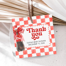 She's Ready to Pop Baby Shower Favor Tags Geschenkanhänger