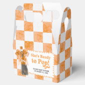 She's Ready to Pop Baby Shower Geschenkschachtel (Geöffnet)