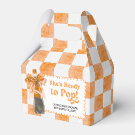 She's Ready to Pop Baby Shower Geschenkschachtel