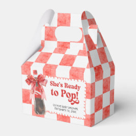She's Ready to Pop Baby Shower Geschenkschachtel