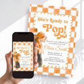 She's Ready to Pop Baby Shower Invitation Einladung