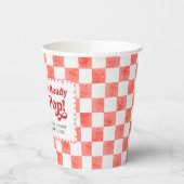 She's Ready to Pop Baby Shower Pappbecher (Links)