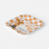 She's Ready to Pop Baby Shower Pappteller (Gewinkelt)