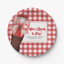 She's Ready to Pop Baby Shower Pappteller