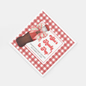 She's Ready to Pop Baby Shower Serviette (Ecke)