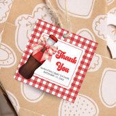 She's Ready to Pop Baby Shower Square Geschenkanhänger