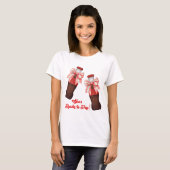 She's Ready to Pop Baby Shower T-Shirt (Vorne ganz)