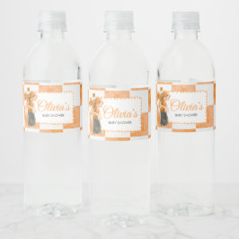 She's Ready to Pop Baby Shower Wasserflaschenetikett