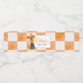 She's Ready to Pop Baby Shower Wasserflaschenetikett (Einzelnes Label)