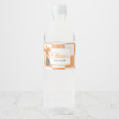 She's Ready to Pop Baby Shower Wasserflaschenetikett (Vorderseite)