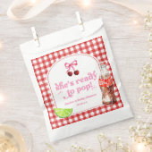 She's Ready To Pop! Cherry Soda Pop Baby Shower Geschenktütchen (Ausgeschnitten)