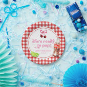 She's Ready To Pop! Cherry Soda Pop Baby Shower Pappteller (Party)