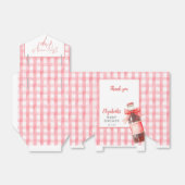 She's Ready To Pop Red Bow Baby Shower Geschenkschachtel (Ungefaltet)