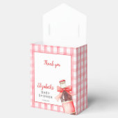 She's Ready To Pop Red Bow Baby Shower Geschenkschachtel (Geöffnet)