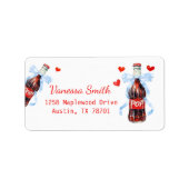 She's Ready to Pop Return Address Adressaufkleber (Vorne)