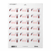 She's Ready to Pop Return Address Adressaufkleber (Vorne)