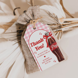 She's Ready to Pop Soda Baby Shower Geschenkanhänger