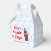 She's Ready to Pop Soda Baby Shower Geschenkschachtel (Vorderseite)