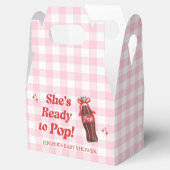 She's Ready to Pop Soda Baby Shower Geschenkschachtel (Geöffnet)