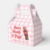 She's Ready to Pop Soda Baby Shower Geschenkschachtel (Vorderseite)